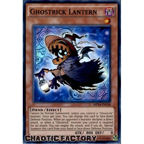 Ghostrick Lantern - MP14-EN138 - Super Rare 1st Edition NM