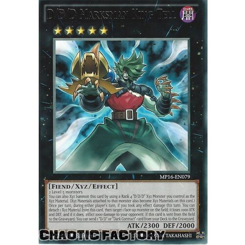 MP16-EN079 D/D/D Marksman King Tell Rare 1st Edition NM