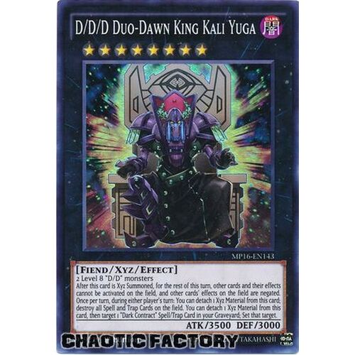 MP16-EN143 D/D/D Duo Dawn King Kali Yuga  Super Rare 1st Edition NM