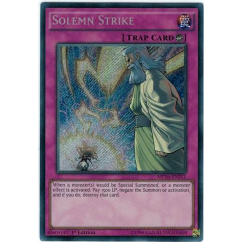 MP16-EN231 Solemn Strike Secret 1st Edition NM