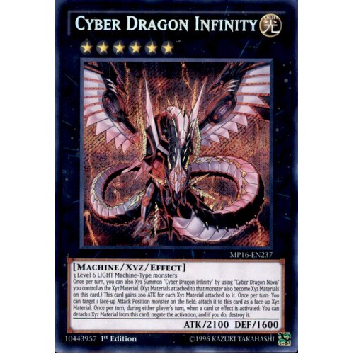 MP16-EN237 Cyber Dragon Infinity Secret Rare - 1st Edition NM