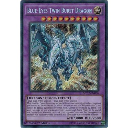 MP17-EN056 Blue-Eyes Twin Burst Dragon Secret rare 1st Edition NM