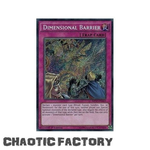 MP17-EN163 DIMENSIONAL BARRIER Secret Rare 1st Edition NM