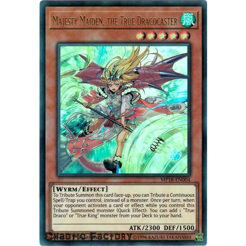 Yugioh MP18-EN004 Majesty Maiden, the True Dracocaster Ultra Rare 1st Edition NM