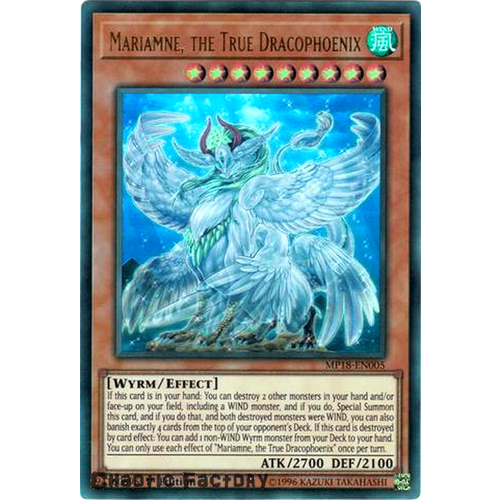 Yugioh MP18-EN005 Mariamne, the True Dracophoenix Ultra Rare 1st Edition NM