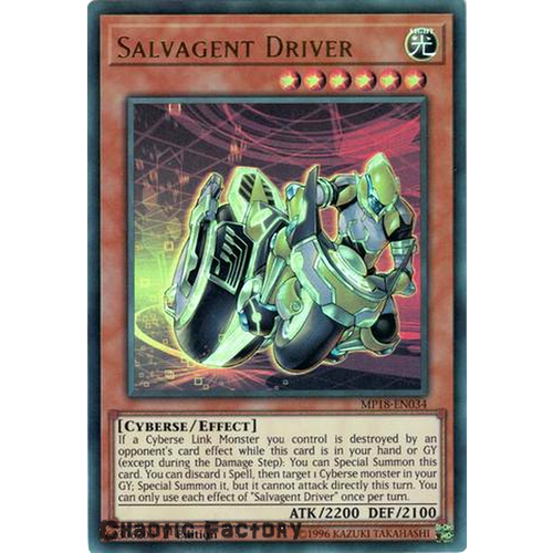Yugioh MP18-EN034 Savalgent Driver Ultra Rare 1st Edition NM