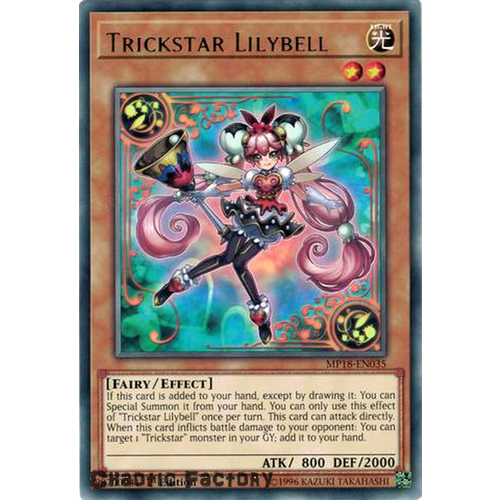 Yugioh MP18-EN035 Trickstar Lilybell Rare 1st Edition NM