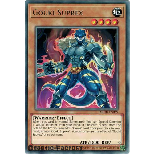 Yugioh MP18-EN039 Gouki Suprex Rare 1st Edition NM