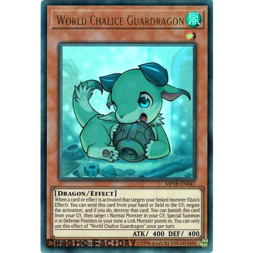 Yugioh MP18-EN047 World Chalice Guardragon Ultra Rare 1st Edition NM