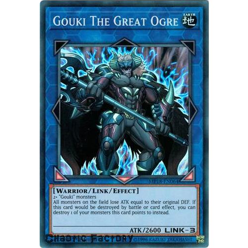 Yugioh MP18-EN064 Gouki The Great Ogre Super rare 1st Edition NM