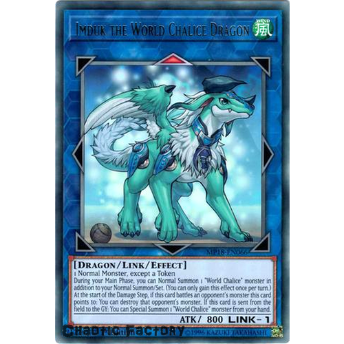 Yugioh MP18-EN066 Imduk the World Chalice Dragon Rare 1st Edition NM