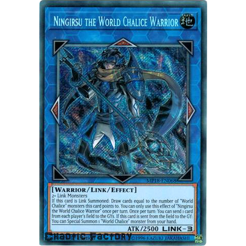 MP18-EN068 Ningirsu the world Chalice Warrior Secret Rare 1st Edition NM