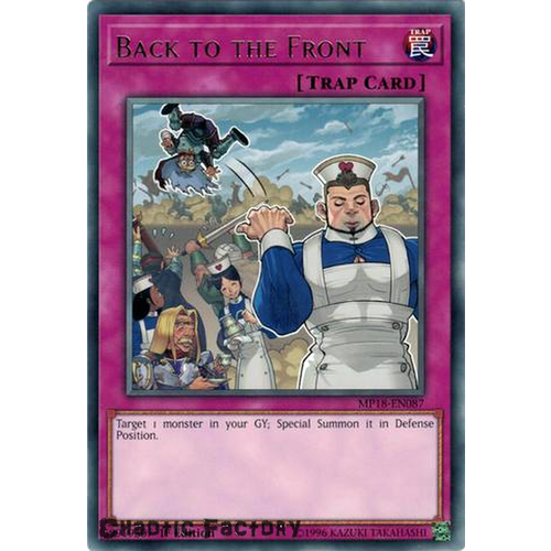 Yugioh MP18-EN087 Back to the Front Rare 1st Edition NM