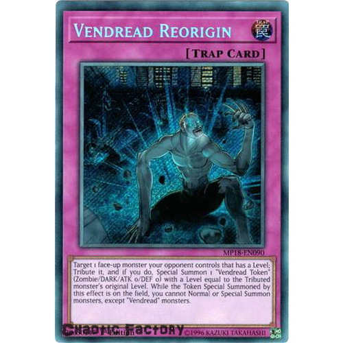 Yugioh MP18-EN090 Vendread Reorigin Secret Rare 1st Edition NM