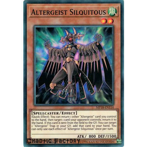 Yugioh MP18-EN114 Altergeist Silquitous Super rare 1st Edition NM