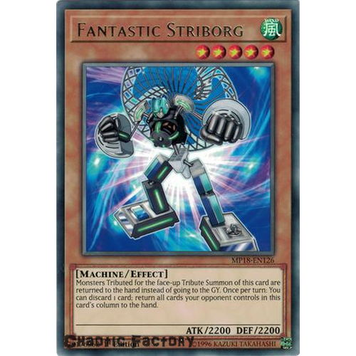 Yugioh MP18-EN126 Fantastic Striborg Rare 1st Edition NM