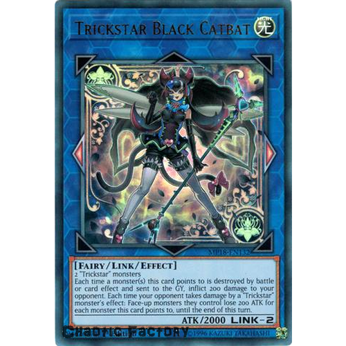 Yugioh MP18-EN132 Trickstar Black Catbat Ultra Rare 1st Edition NM