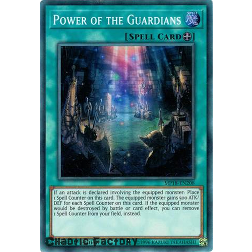 Yugioh MP18-EN208 Power of the Guardians Super rare 1st Edition NM