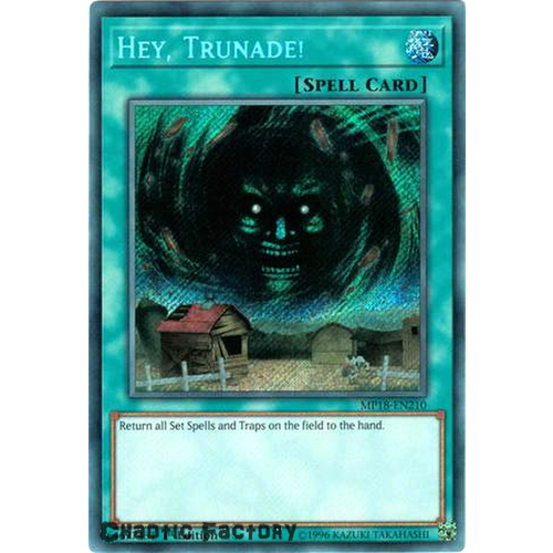 Yugioh MP18-EN210 Hey, Trunade! Secret Rare 1st Edition NM