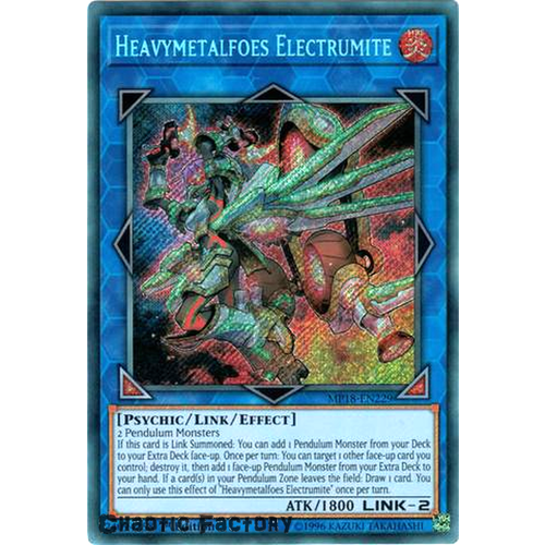 Yugioh MP18-EN229 Heavymetalfoes Electrumite Secret Rare 1st Edition NM