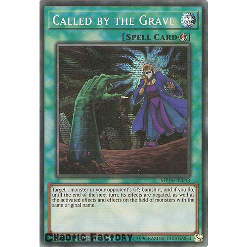 MP19-EN043 Called by the Grave Prismatic Secret Rare  1st Edition NM