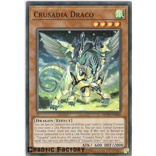 Yugioh MP19-EN080 Crusadia Draco Super Rare  NM
