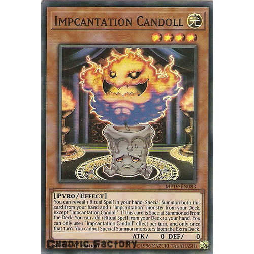 Yugioh MP19-EN083 Impcantation Candoll Super Rare  NM