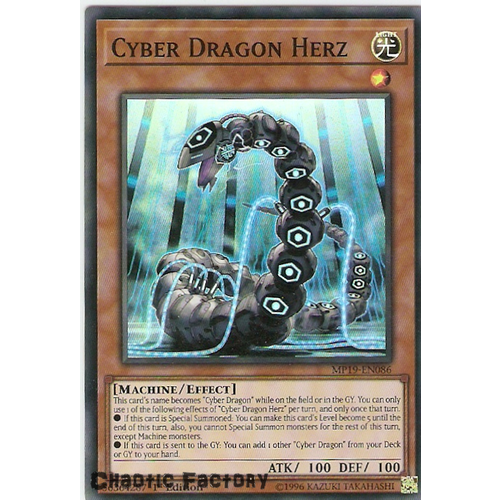 Yugioh MP19-EN086 Cyber Dragon Herz Super Rare  NM