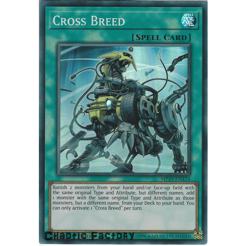 Yugioh MP19-EN124 Cross Breed Super Rare  NM