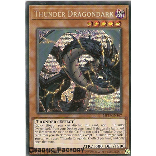 MP19-EN167 Thunder Dragondark Prismatic Secret Rare  NM