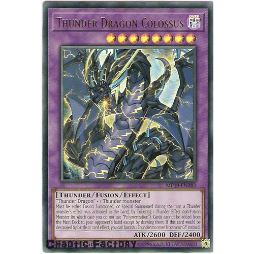 MP19-EN183 Thunder Dragon Colossus Ultra Rare  1st Edition NM