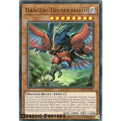 Yugioh MP19-EN217 Danger! Thunderbird! Ultra Rare  NM