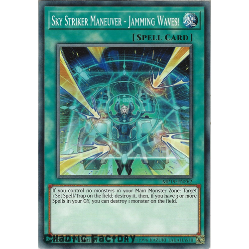 Yugioh MP19-EN262 Sky Striker Maneuver - Jamming Waves! Common  NM