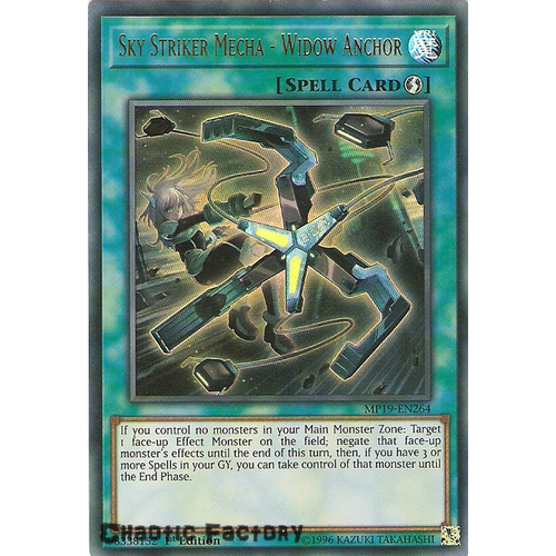 Yugioh MP19-EN264 Sky Striker Mecha - Widow Anchor Ultra Rare  NM