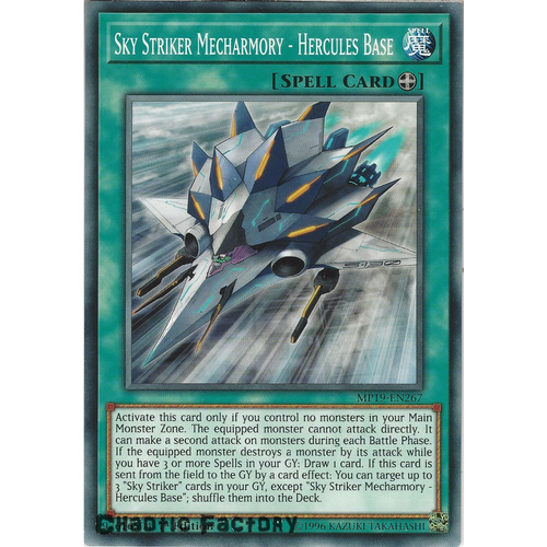 Yugioh MP19-EN267 Sky Striker Mecharmory - Hercules Base Common  NM