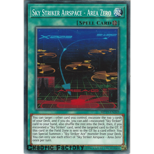 Yugioh MP19-EN269 Sky Striker Airspace - Area Zero Common  NM