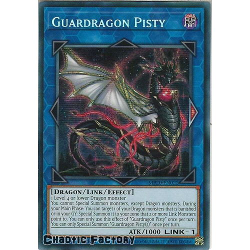 MP20-EN022 Guardragon Pisty Prismatic Secret Rare 1st Edition NM