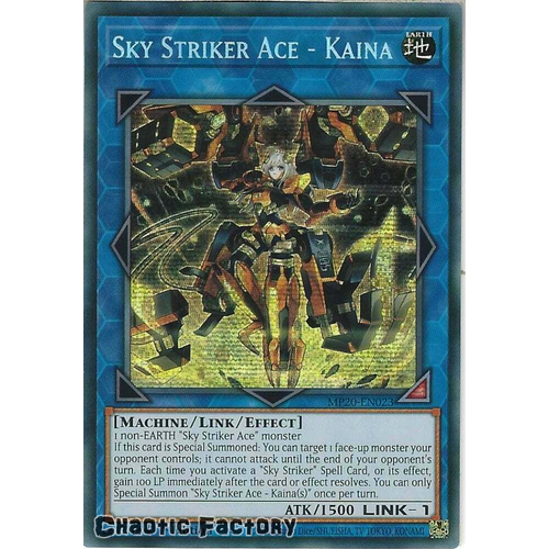 MP20-EN023 Sky Striker Ace - Kaina Prismatic Secret Rare 1st Edition NM