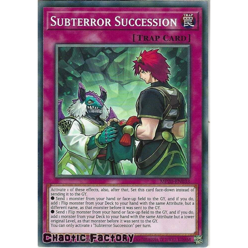 MP20-EN033 Subterror Succession Common 1st Edition NM