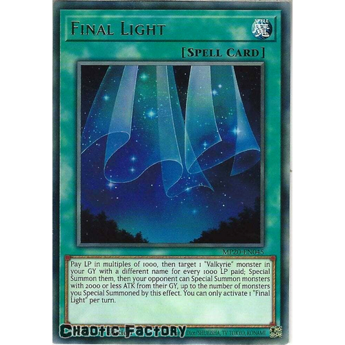 MP20-EN045 Final Light Rare 1st Edition NM