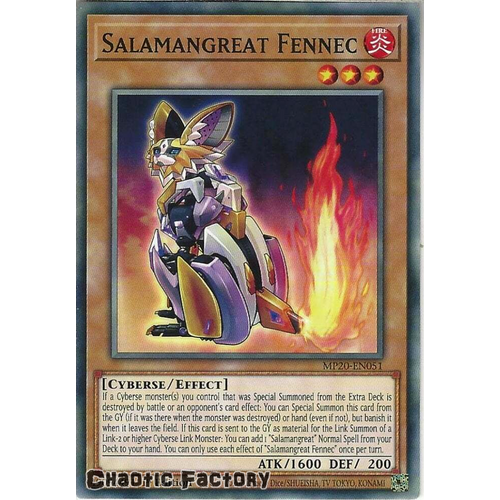 MP20-EN051 Salamangreat Fennec Common 1st Edition NM
