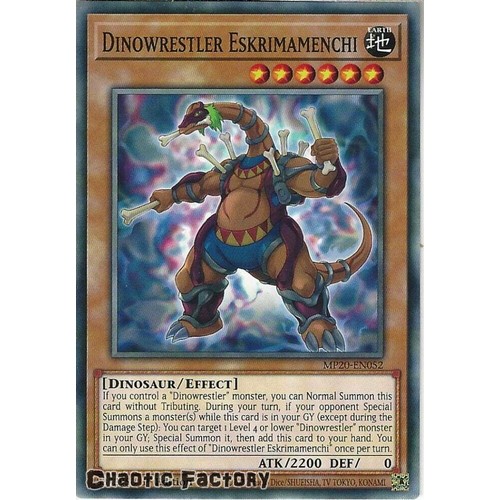 MP20-EN052 Dinowrestler Eskrimamenchi Common 1st Edition NM
