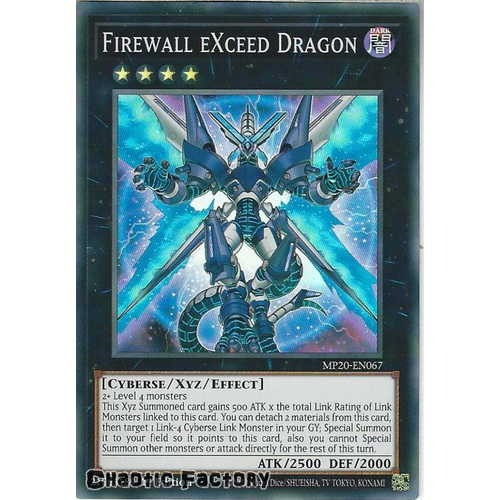 MP20-EN067 Firewall eXceed Dragon Super Rare 1st Edition NM
