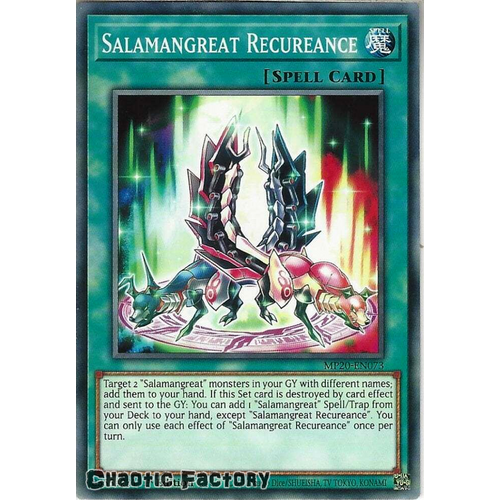 MP20-EN073 Salamangreat Recureance Common 1st Edition NM