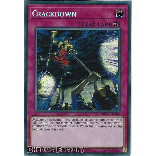 MP20-EN084 Crackdown Prismatic Secret Rare 1st Edition NM