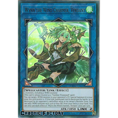 MP20-EN124 Wynn the Wind Charmer, Verdant Ultra Rare 1st Edition NM
