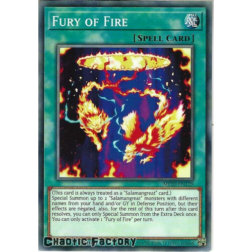 MP20-EN129 Fury of Fire Common 1st Edition NM