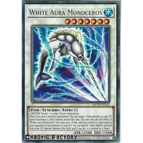 MP20-EN142 White Aura Monoceros Rare 1st Edition NM