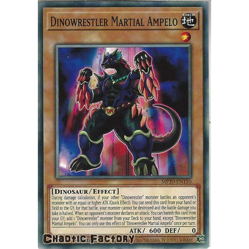 MP20-EN150 Dinowrestler Martial Ampelo Common 1st Edition NM