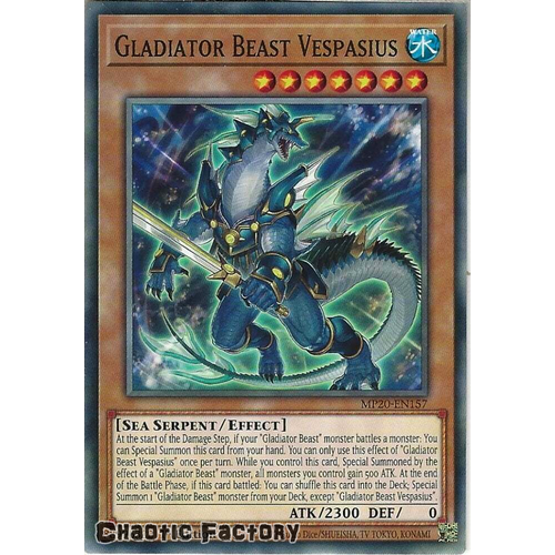 MP20-EN157 Gladiator Beast Vespasius Common 1st Edition NM